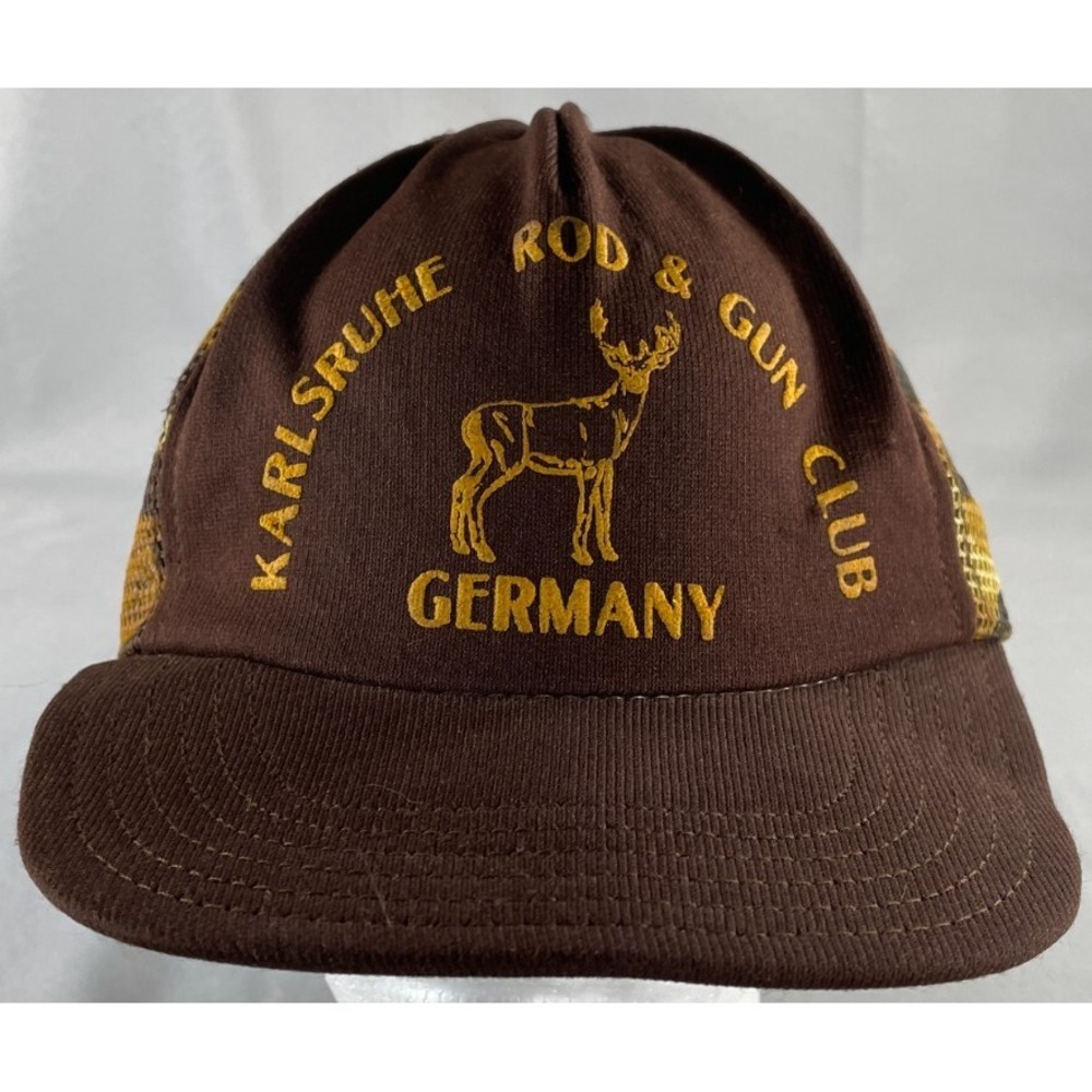 Karlsruhe‎ Rod Gun Club Germany Camo Mesh Trucker Hat Snapback
